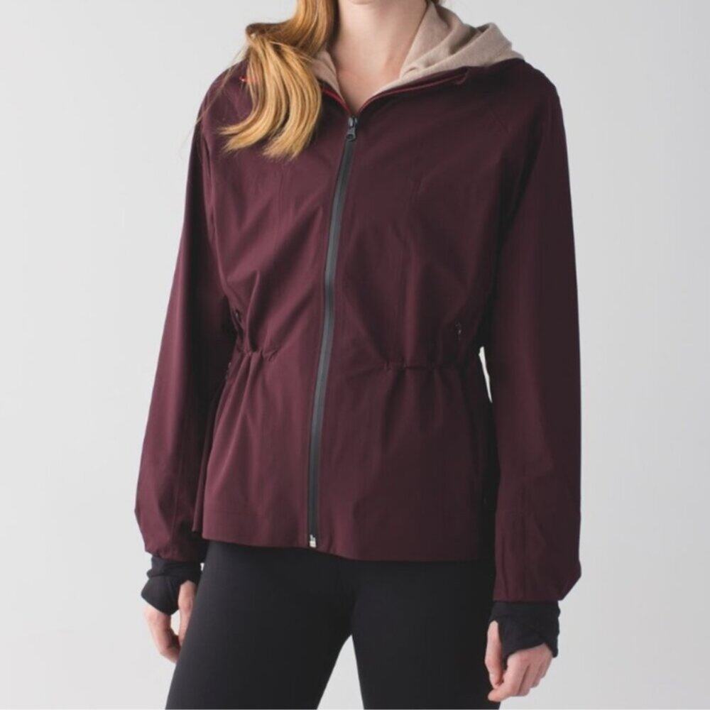 Lululemon &Go Destination Jacket in Bordeaux Size 4